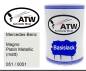 Preview: Mercedes-Benz, Magno Platin Metallic (matt), 051 / 0051: 500ml Lackdose, von ATW Autoteile West.